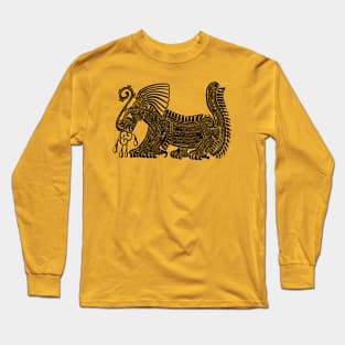 Teotihuacan Jaguar T-Shirt Long Sleeve T-Shirt